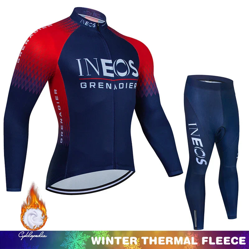 Winter Thermal Fleece Cycling Clothing Mtb Man Laser