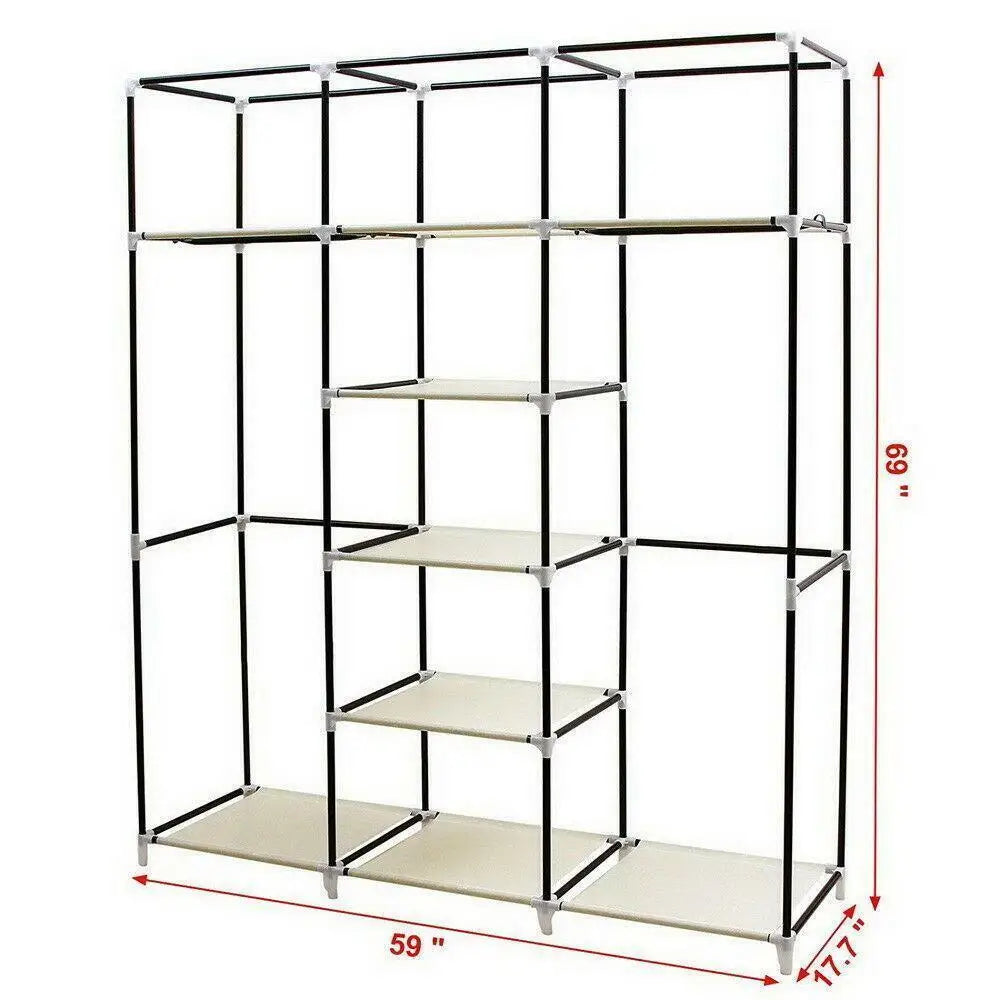 69 "Portable closet with ample storage space