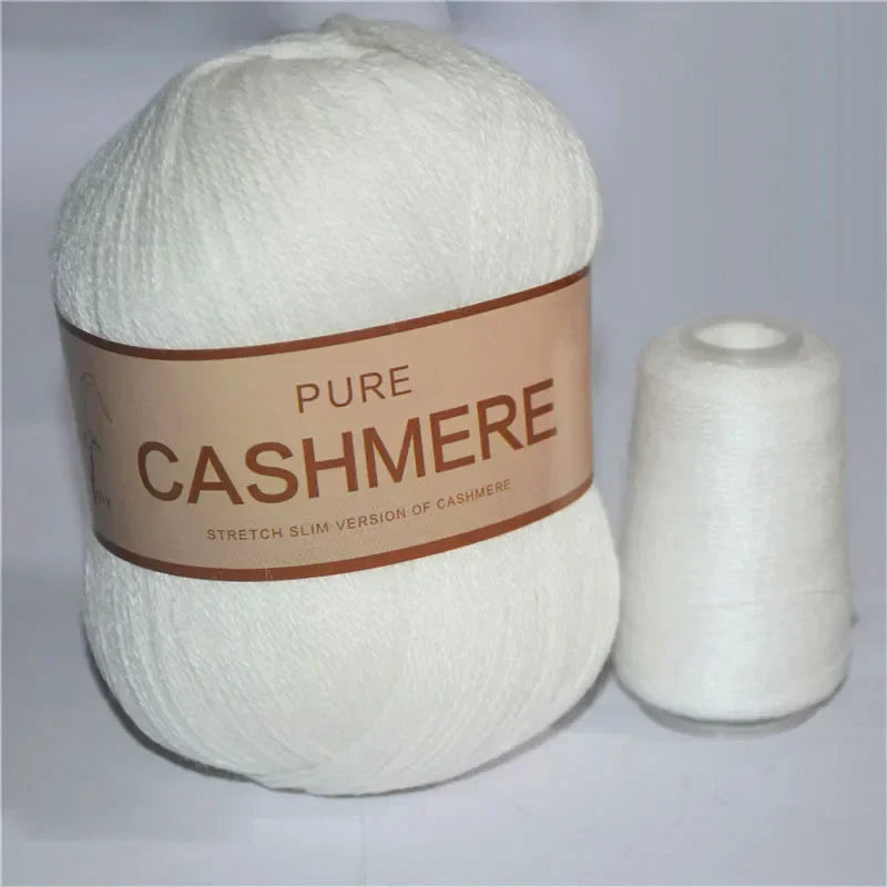 Pure Natural Mongolian Cashmere Yarn Crochet Lana para