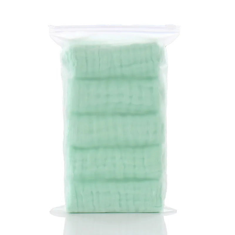 5pcs/lot Muslin 6 layers Cotton Soft Baby Towels