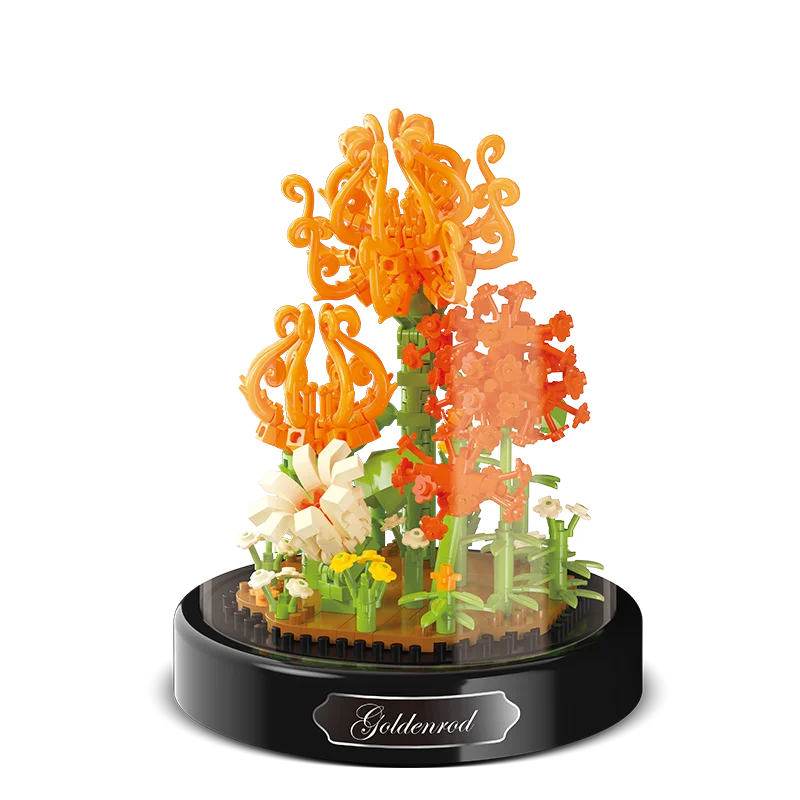 Diy Micro Flower Building Blocks Mini Bricks Particles