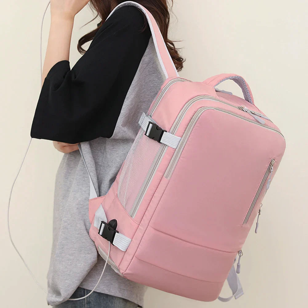 Unisex Backpack MultiPockets Large Luggage Bag with Shoes