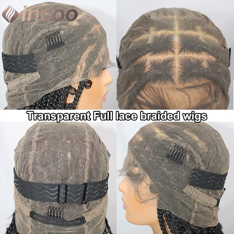 36 Inches Synthetic Lace Braided Wigs Butterfly Braids