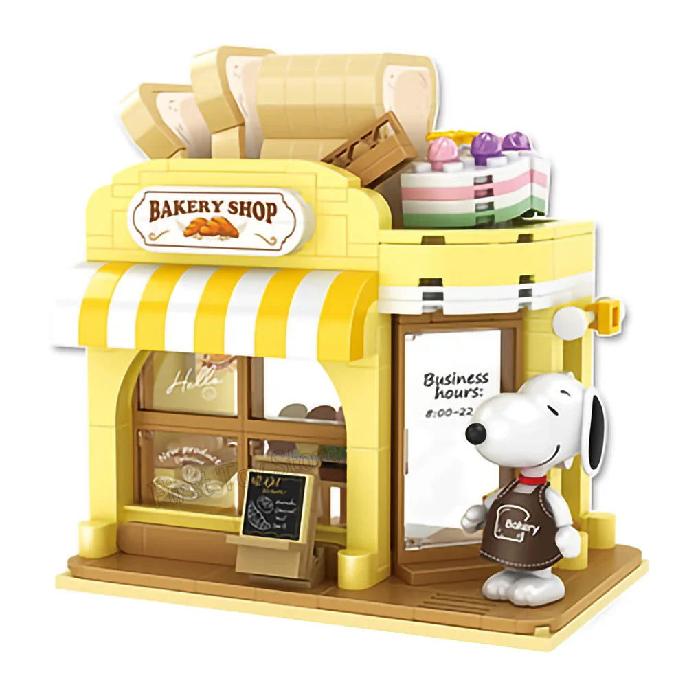 Genuine Classic Animation Snoopy Model Building Blocks DIY
