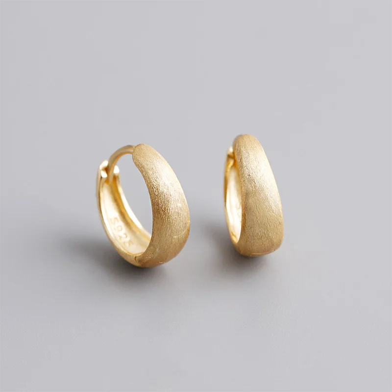 WANTME 925 Sterling Silver Premium Matte Minimalism Unisex