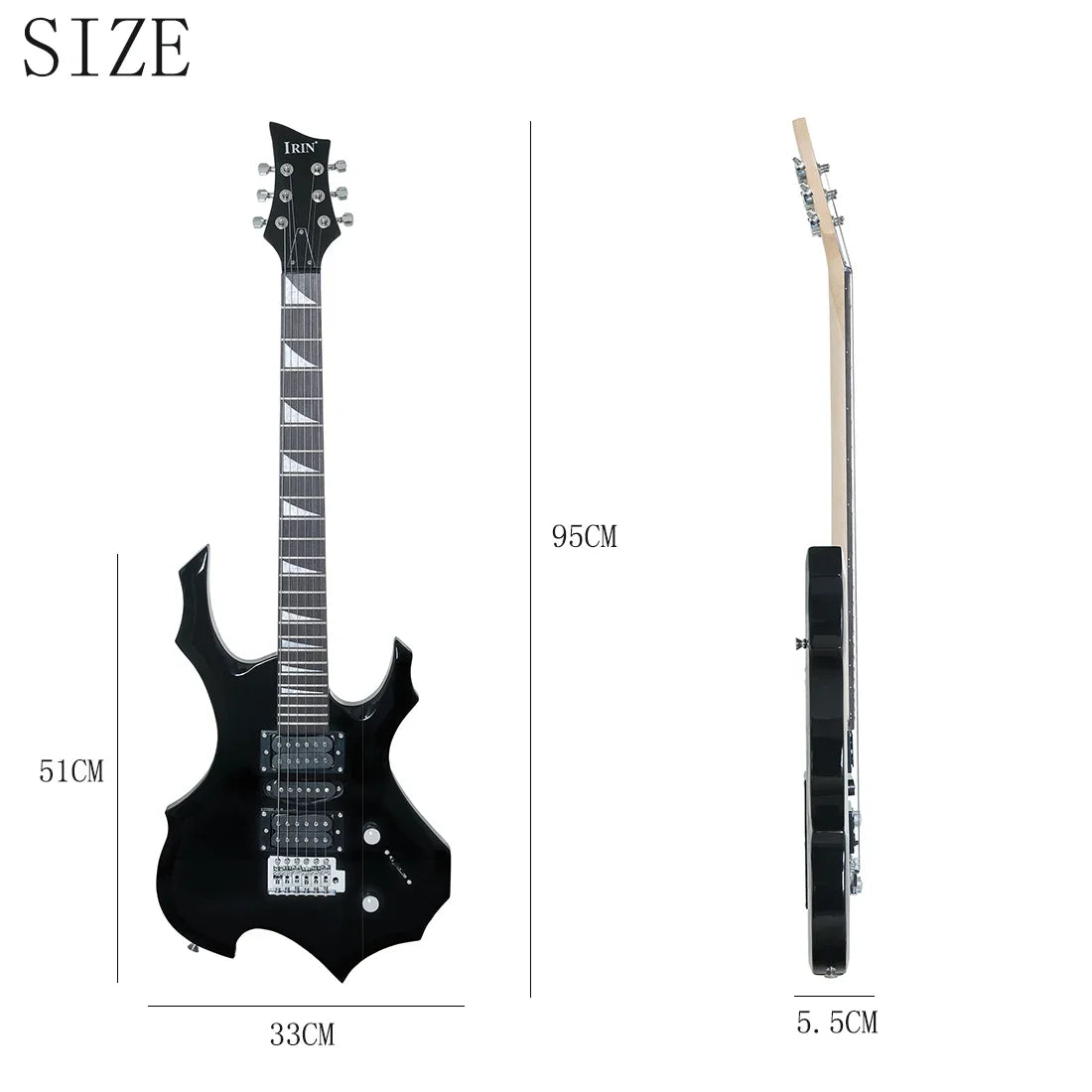 IRIN Electric Guitar 6 String 24 Frets Flame