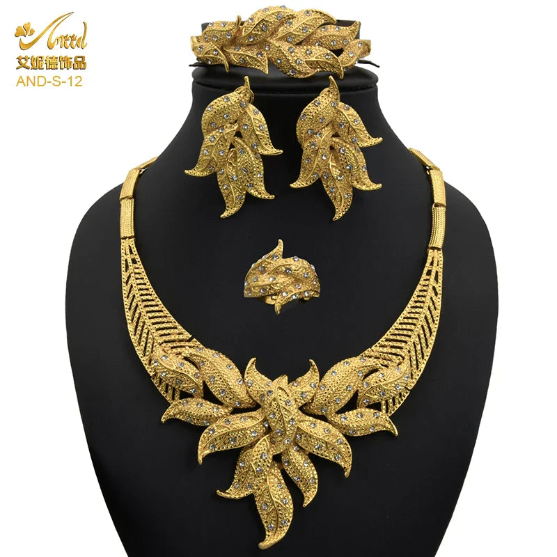 ANIID Nigerian Jewelery Set Wedding Jewelry For Women