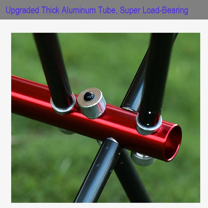 HooRu Portable Camping Moon Chair Lightweight Aluminum Folding