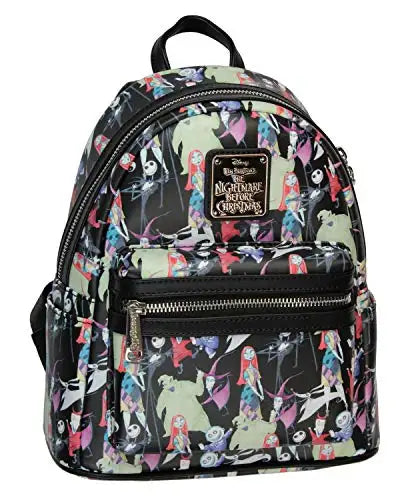 Disney Cinderella PU Leather Women Backpack Stitch Cartoon