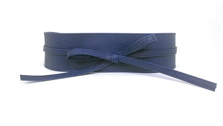 Women Belt for Dress Leather Bowknot Wide Belts