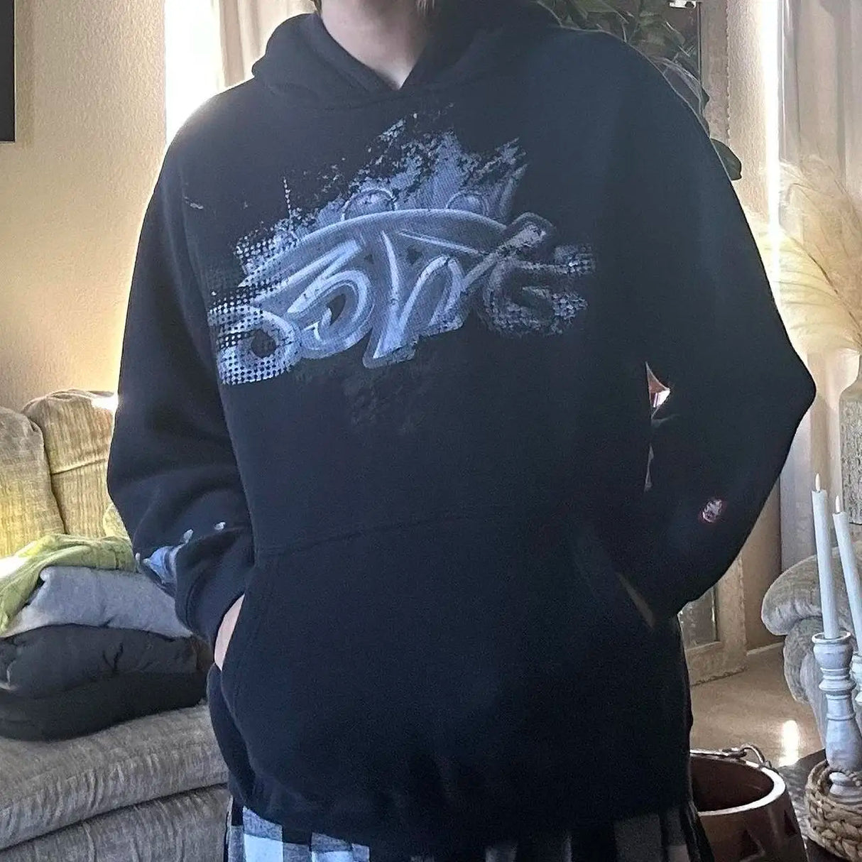 JNCO Hoodie Y2K Pullover Sweatshirt Harajuku Hip Hop