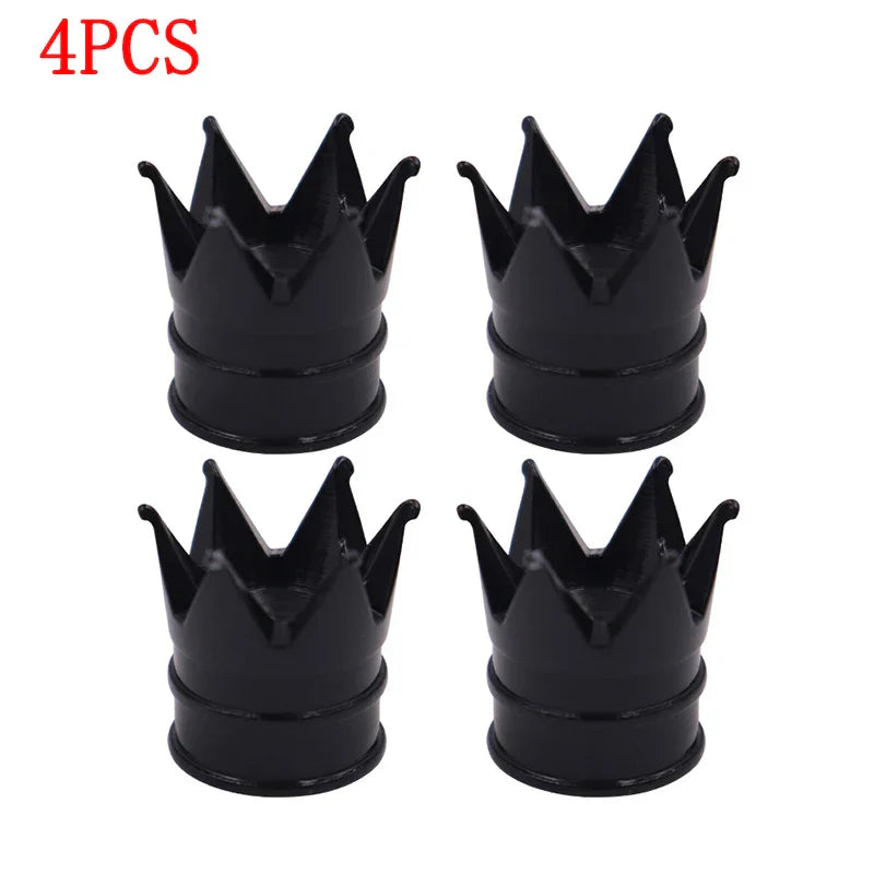 14PCS Creative Crown Aluminum Car Wheel Tyre Tire