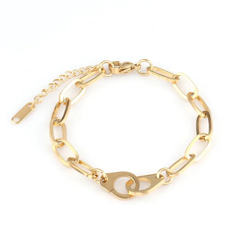 Heart Pendant Stainless Steel Bracelet Women Fashion 316L