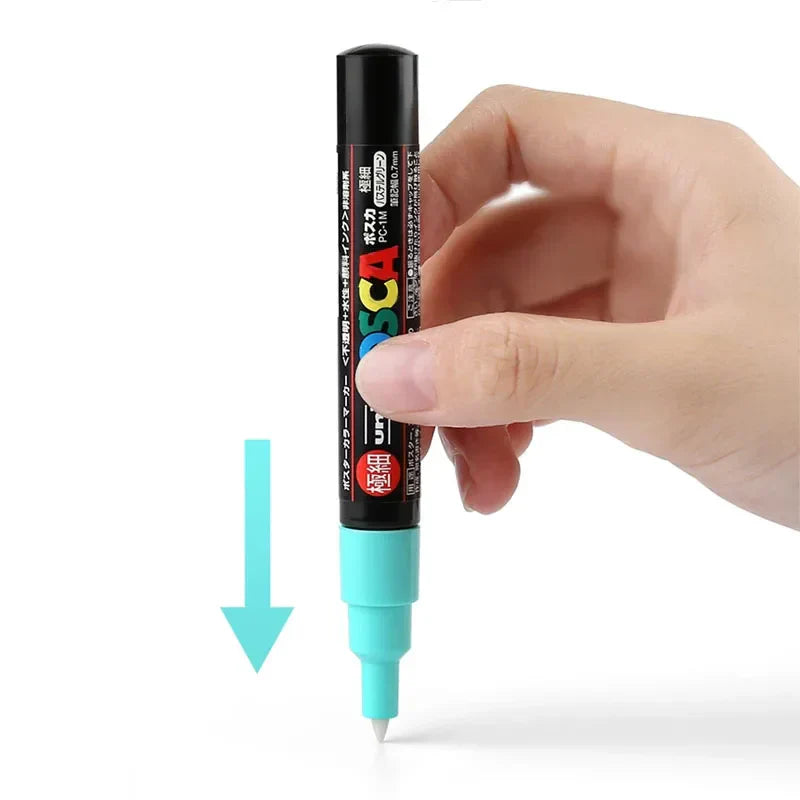 Uni Posca PC-1M 12 Colors Set Paint Markers,