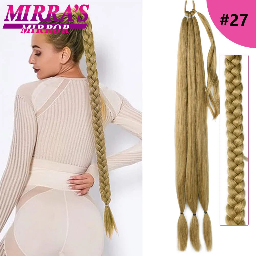28 Inch Long DIY Braided Ponytail Extension with
