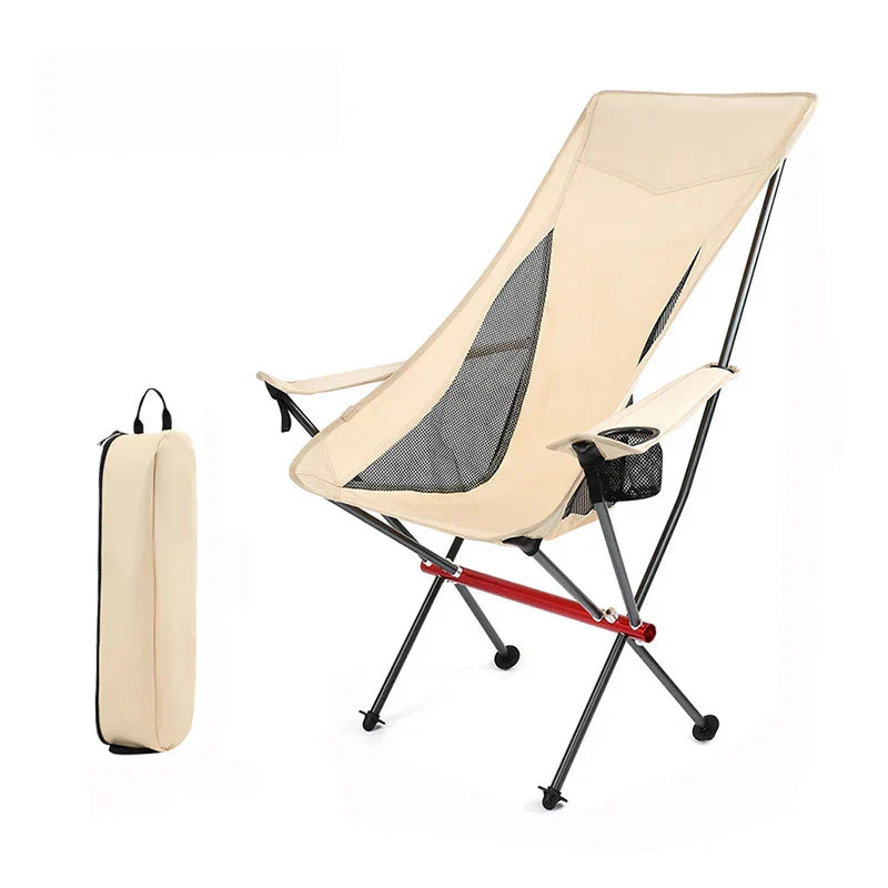 HooRu Portable Camping Moon Chair Lightweight Aluminum Folding