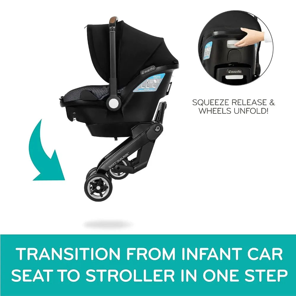 Evenflo Shyft DualRide Infant Car Seat and Stroller