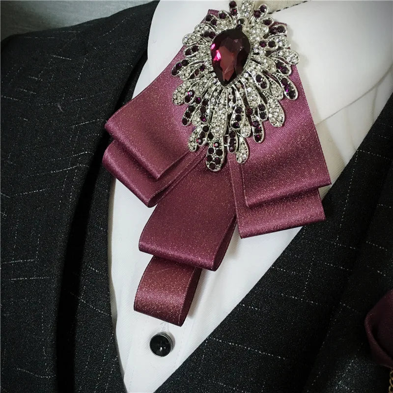 Men's Bow Tie Corsage Pocket Towel Sets British
