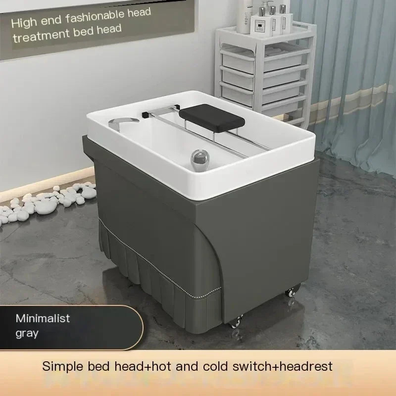 Head Spa Shampoo Chair Hair Stylist Sink Steam