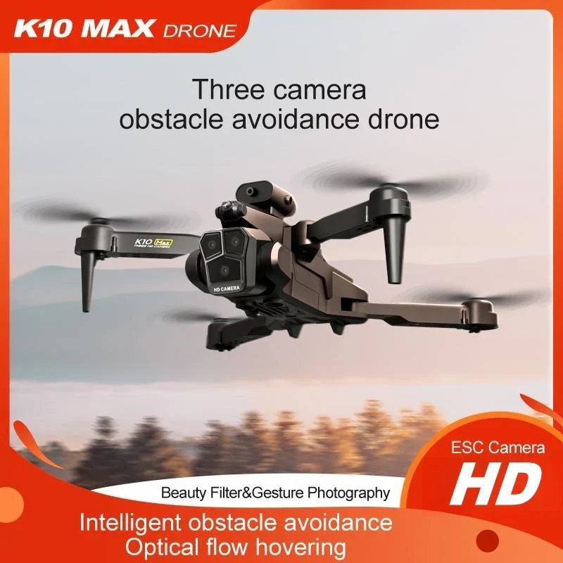 New K10 Max RC Drone HD Triple Camera