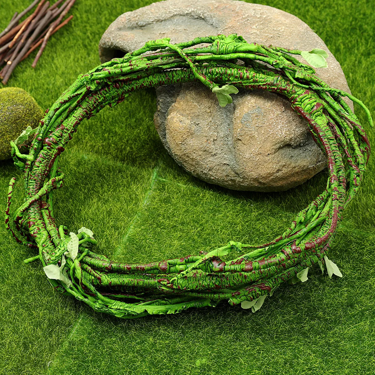 Artificial Reptile Vines Rattan Chameleon Lizard Terrarium Branches