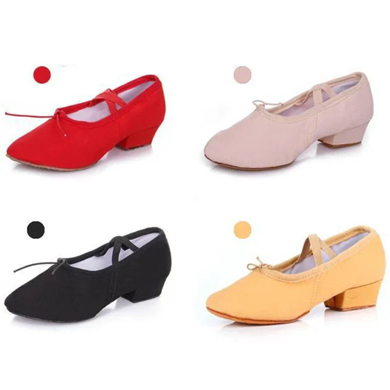 WomanLatin Dance Shoes for Girls Ladies Practise Teachers