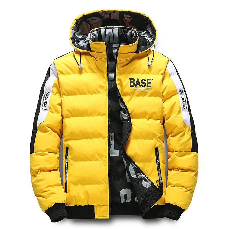 Men Autumn Winter Cotton Jacket Warm Comfortable Padded