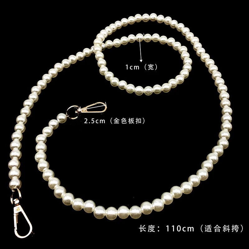 Pearl Strap for Bags Handbag Handles DIY Purse