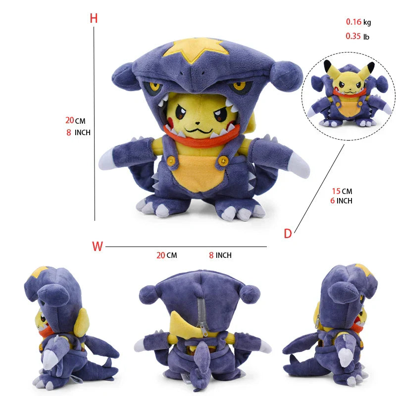 Pokemon Pikachu Cosplay Toys Charizard Snorlax Garchomp Tyranitar