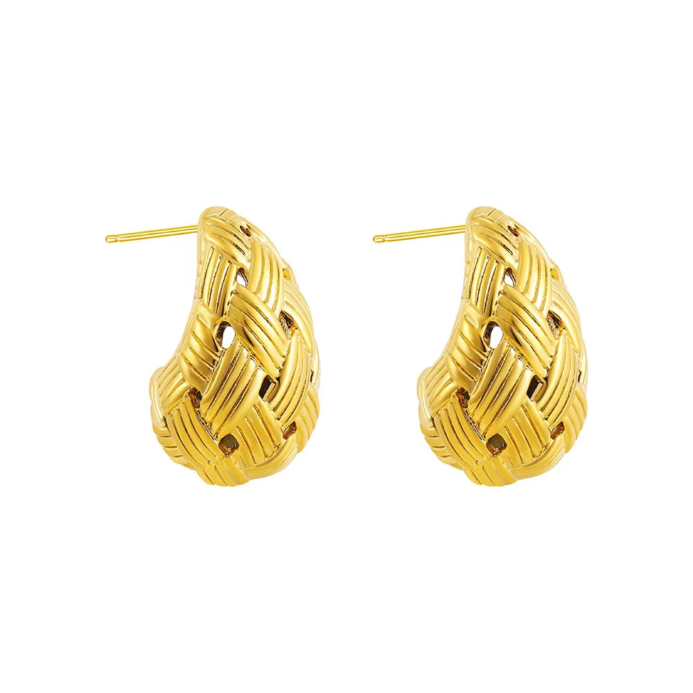 Waterdrop Chunky Hoop Earrings Dupes for Women Lightweight