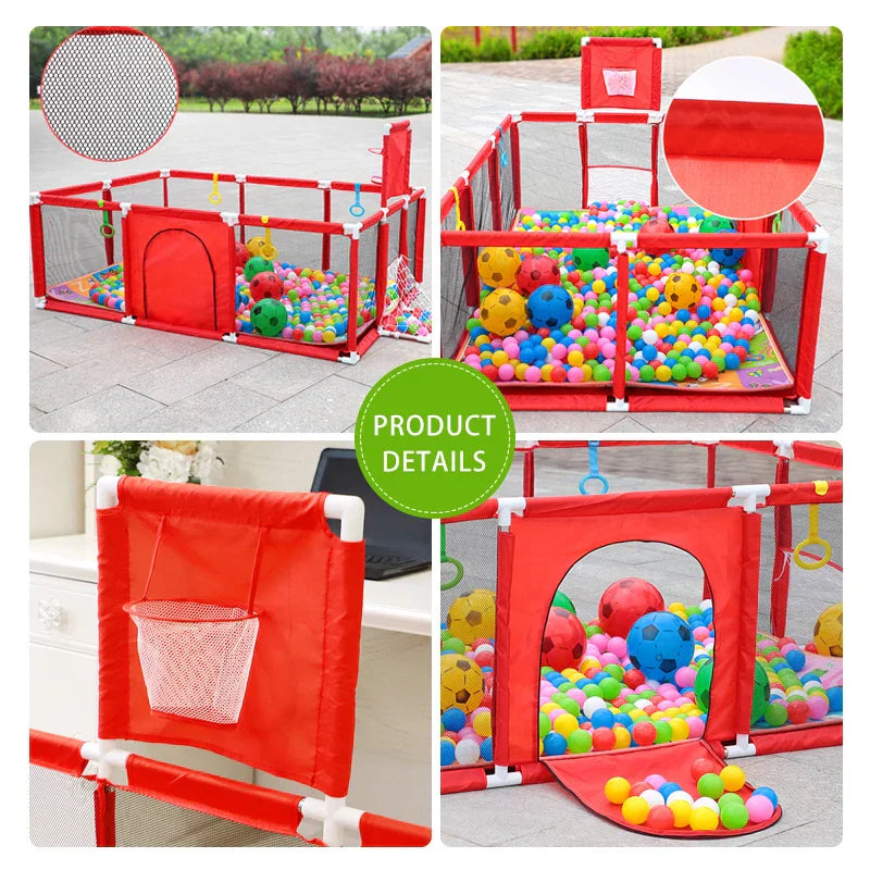IMBABY Baby Playground Home Baby Playpen Football Basketball