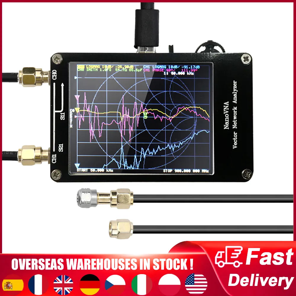 NanoVNA Vector Network Analyzer 50KHz-900MHz Standing Waves Shortwave
