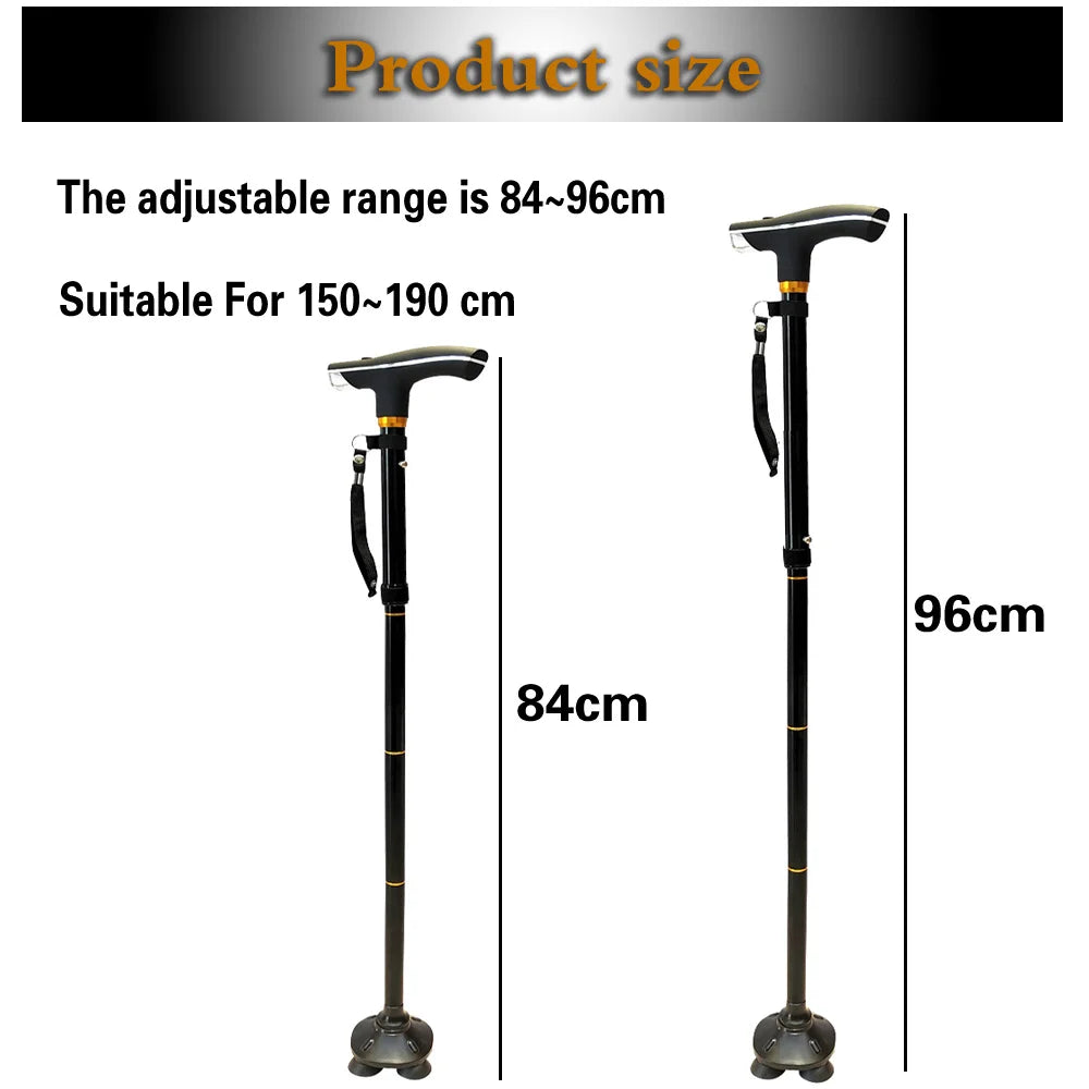 Folding Trekking Poles Thandle Hiking 5 Modes Adjustable