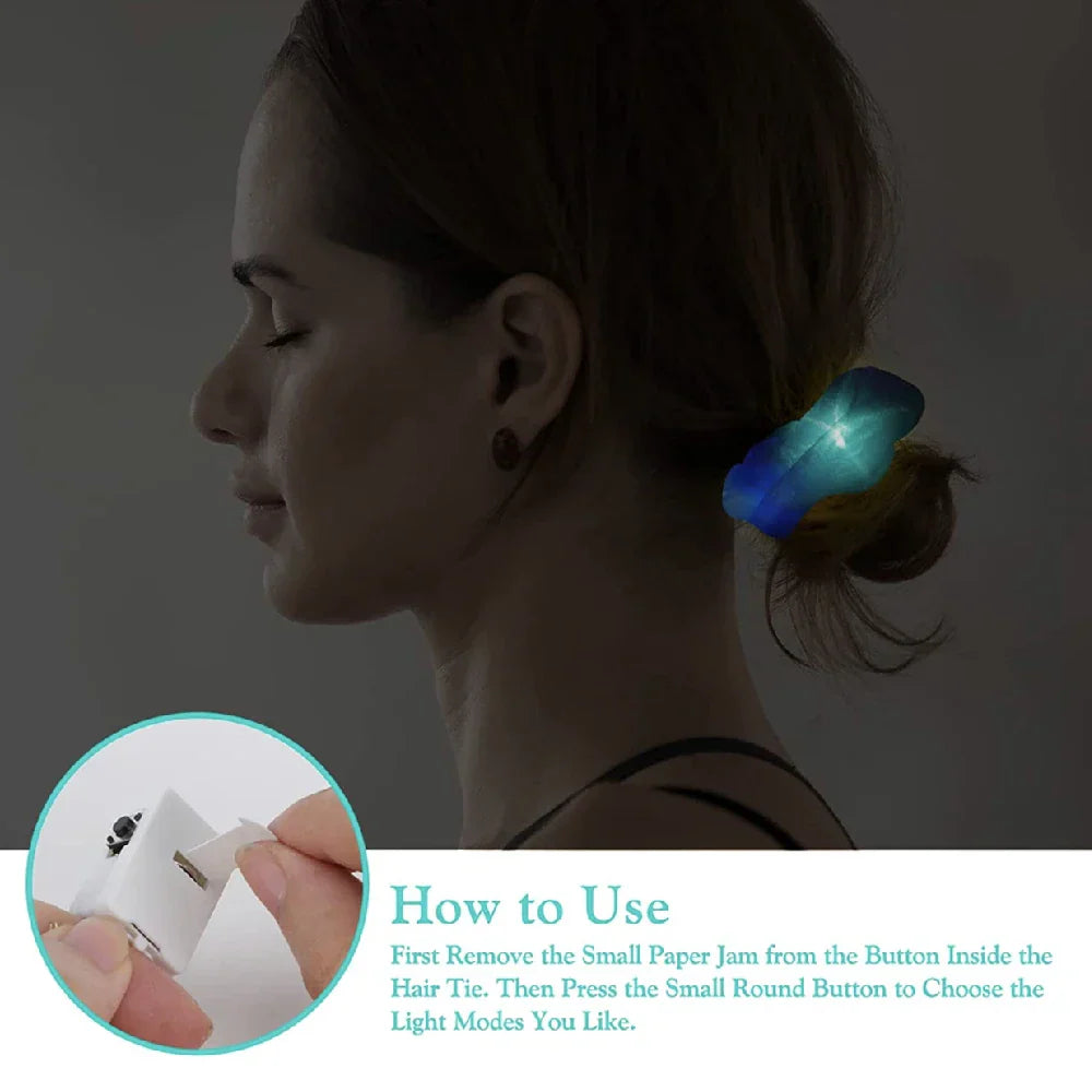 12PCS LED Mix Color Wholesale French Elastic Hair