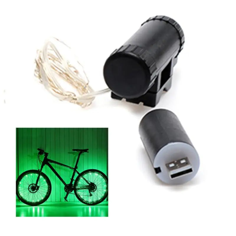 LEDs Light Wheel Rim Spoke Clip Tube Safety