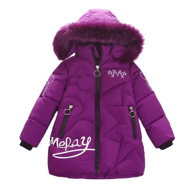 Big Size Winter Girls Jackets Keep Warm Thicken