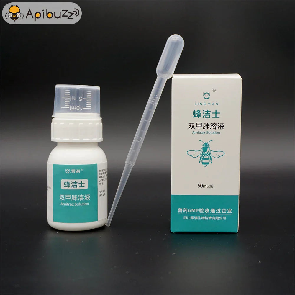 LINGMAN 12.5EC Amitraz Solution 50ml for Bees,Beehive Varroa