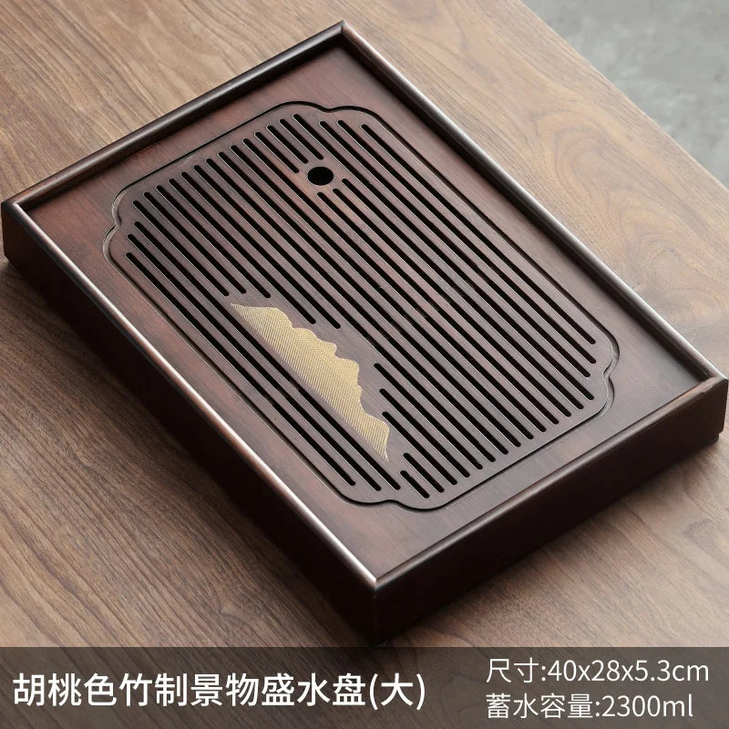 Coffeeware Teaware Tea Tray Portable Plate Vintage Big