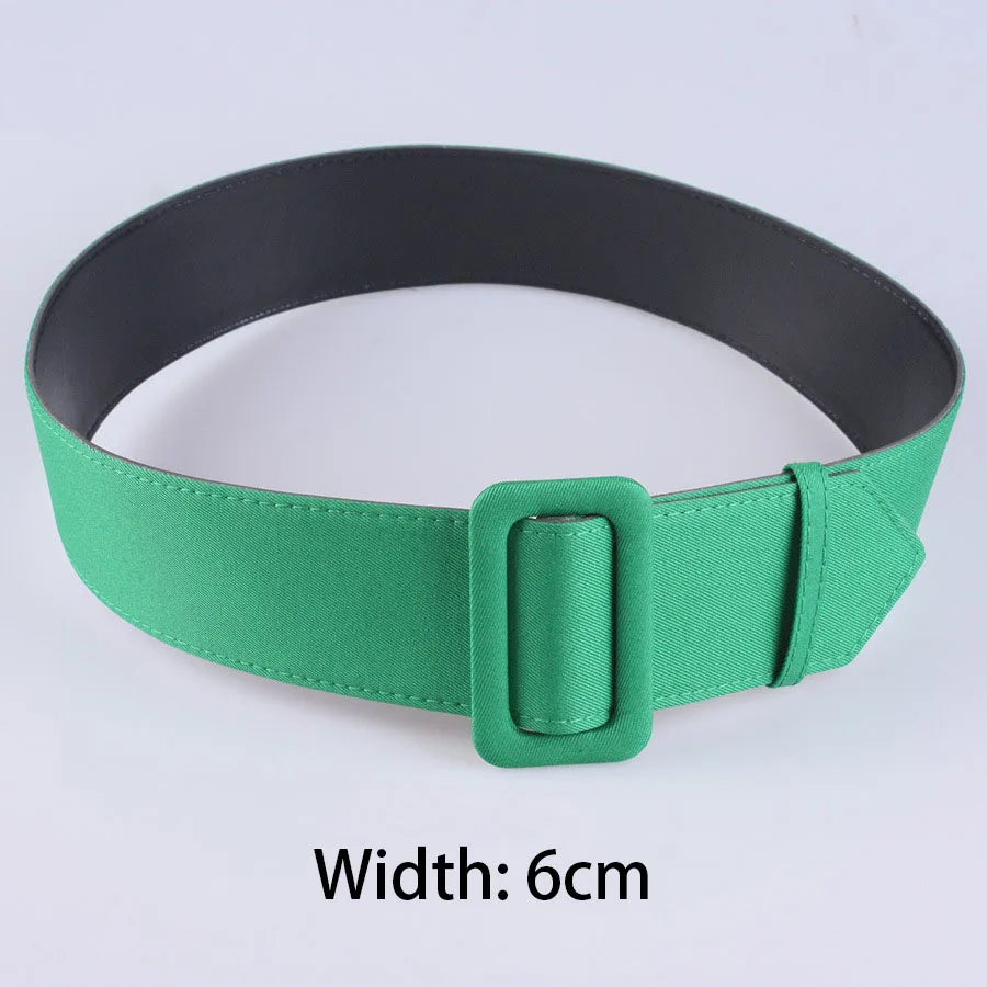 Width 2cm/4cm/6cm Women's Belt Fashion Casual Simple All-match