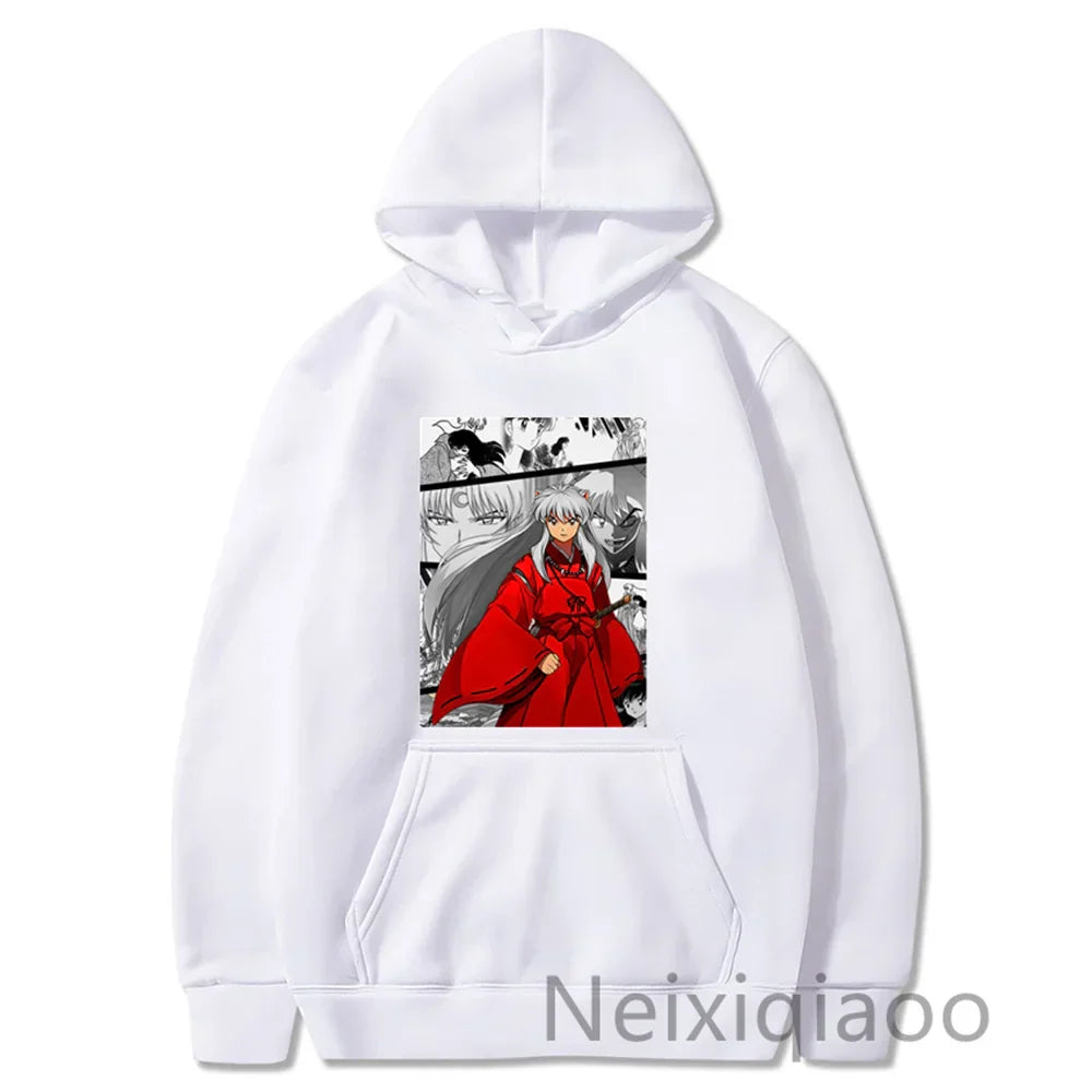 Plus Size 2023 Hot Anime Inuyasha Hoodie Women