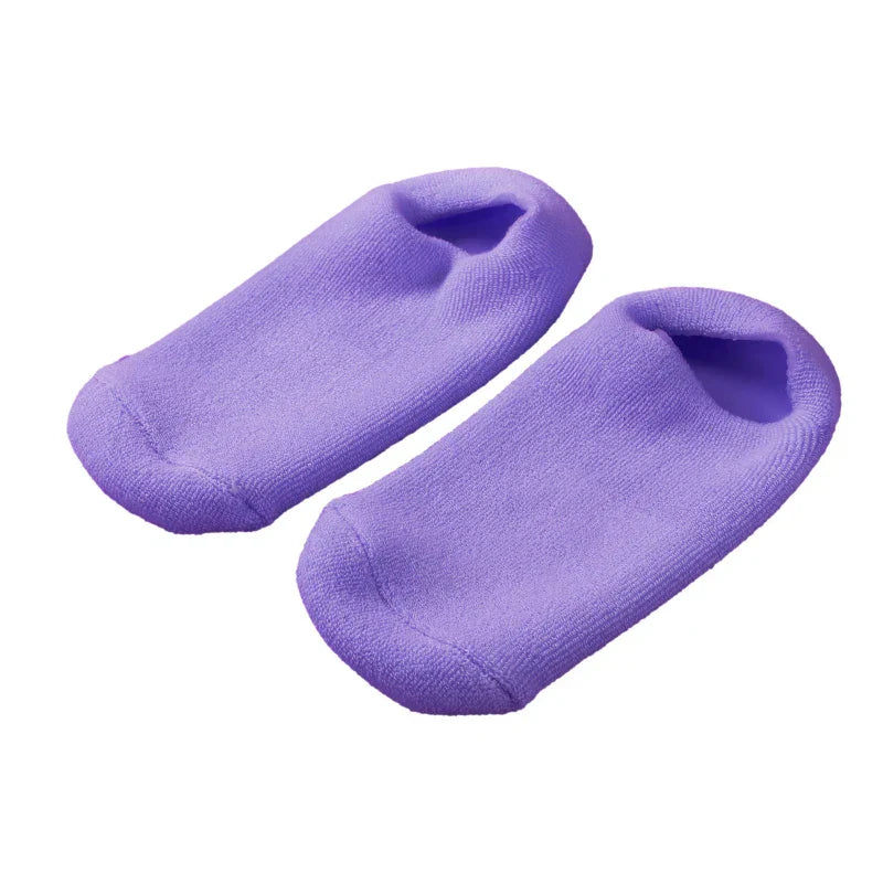1~4PCS Reusable SPA Gel Socks Moisturizing Whitening Exfoliating