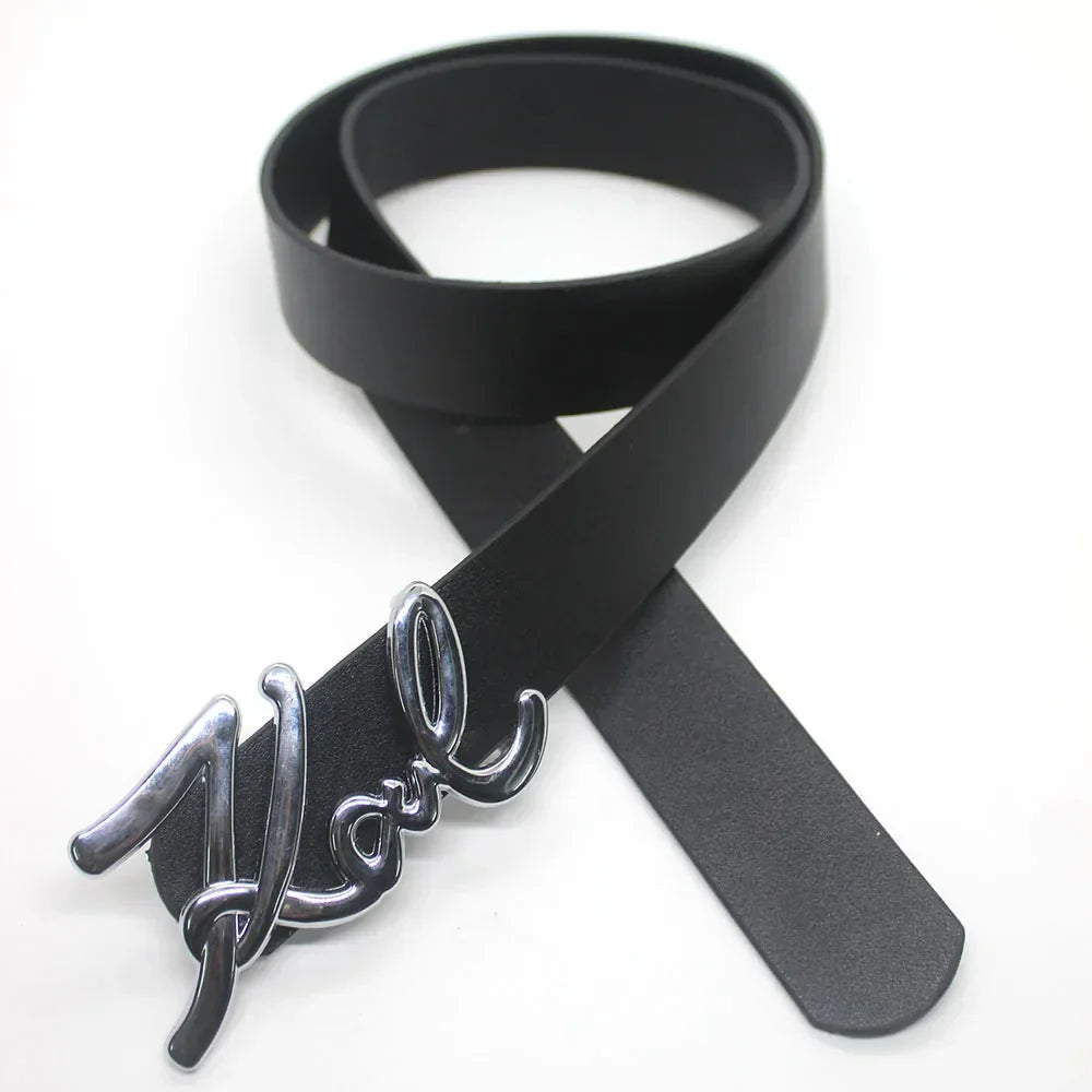 New Fashion Goth Letter Love Metal Buckle Belt