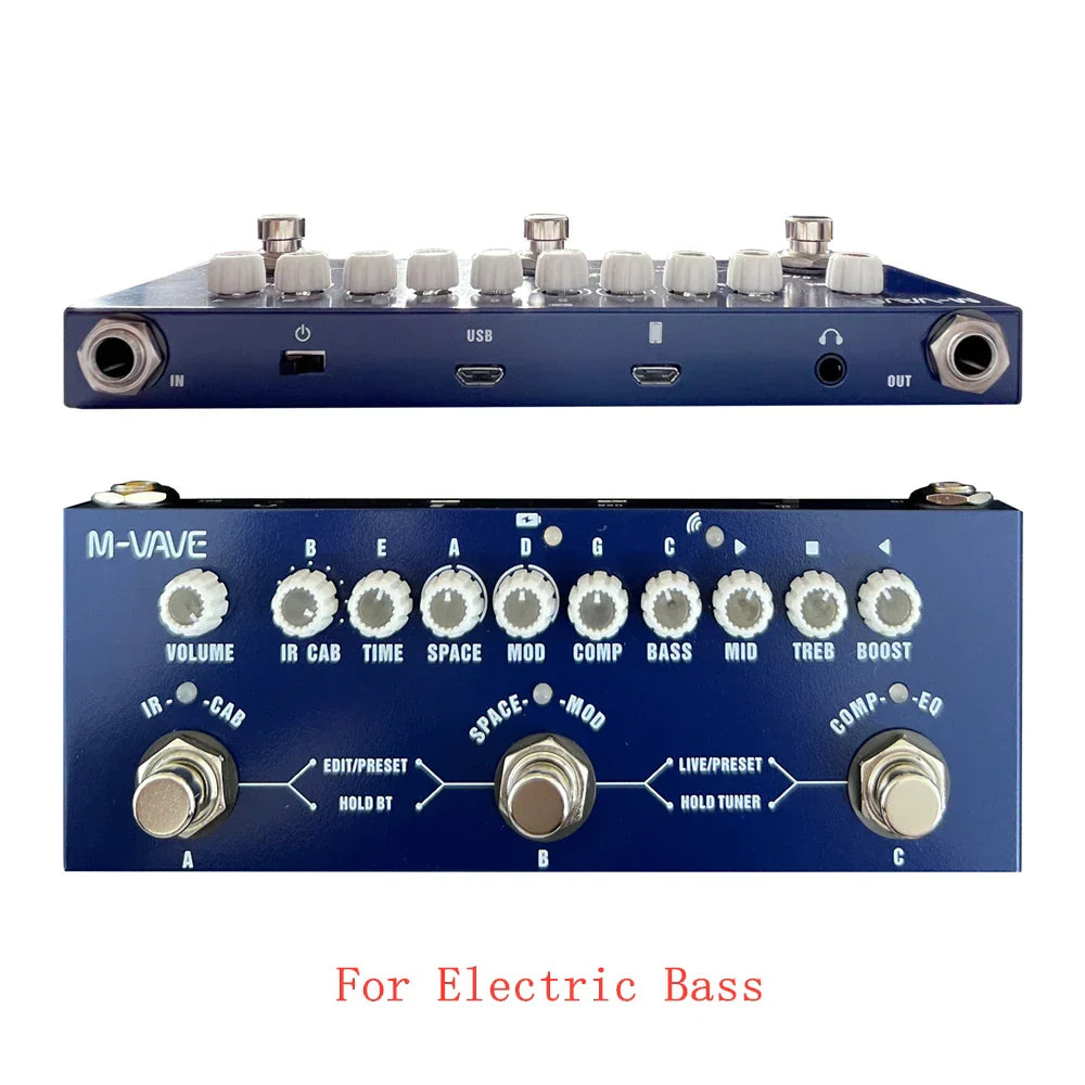 M-vave Cube BABY Rechargeable Multi Effects Pedal Delay