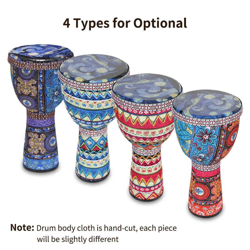 African Hand Drum 8 Inch Portable Djembe Drum