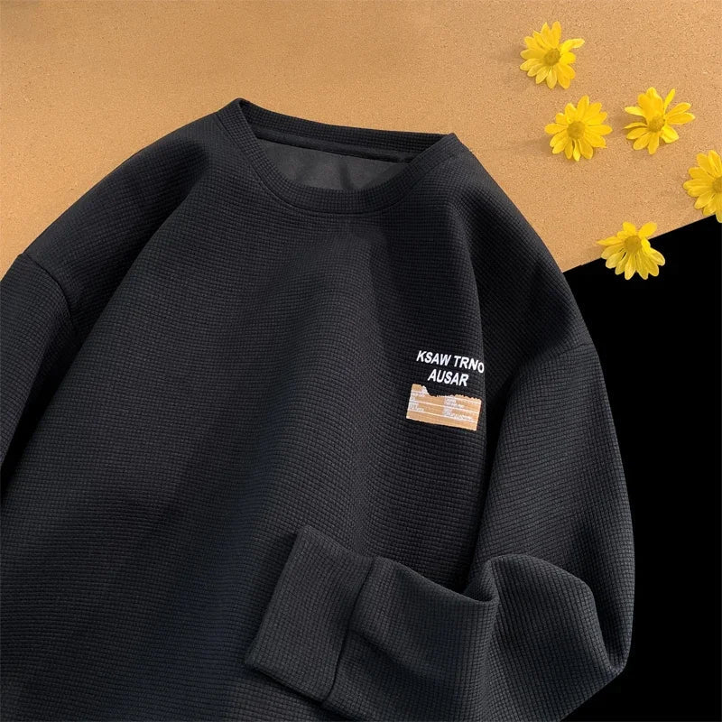 Autumn New Men's Sweatshirt Harajuku Style Letter Print