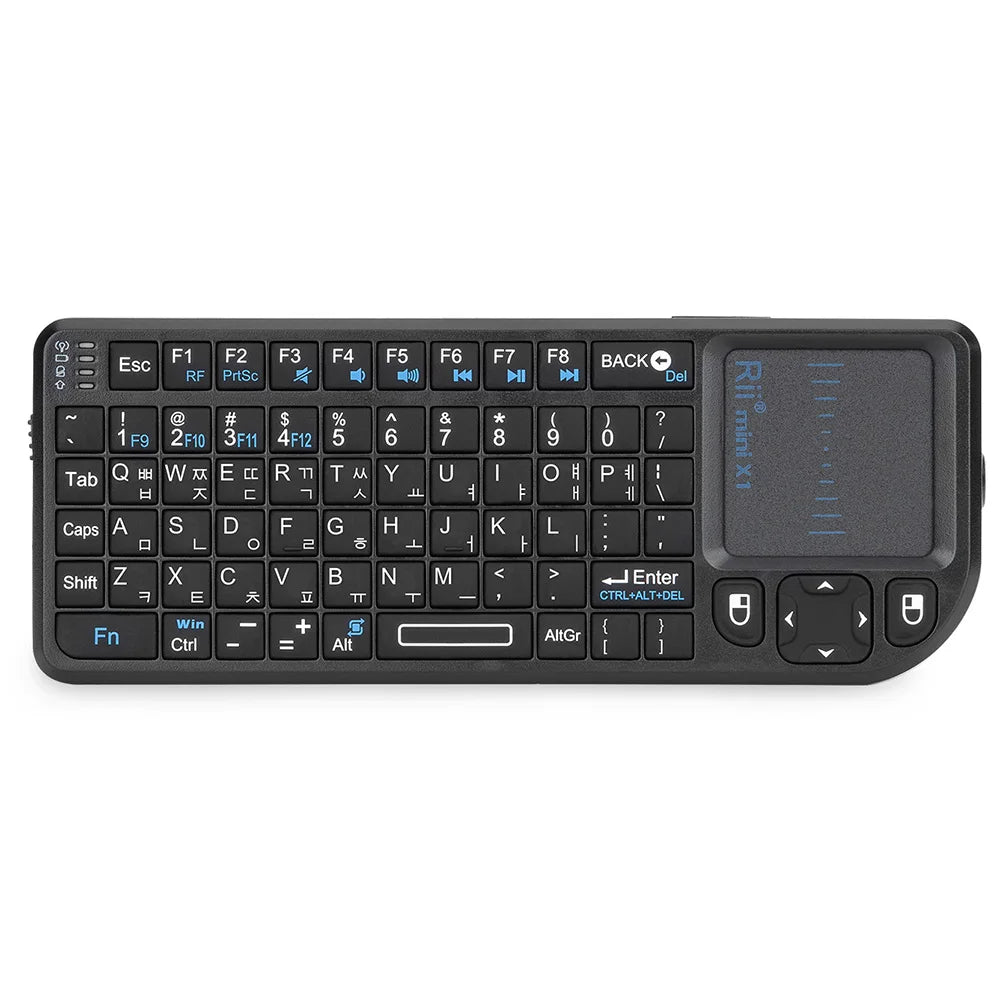 Rii X1 2.4GHz Mini Wireless Keyboard English/ES/FR Keyboards