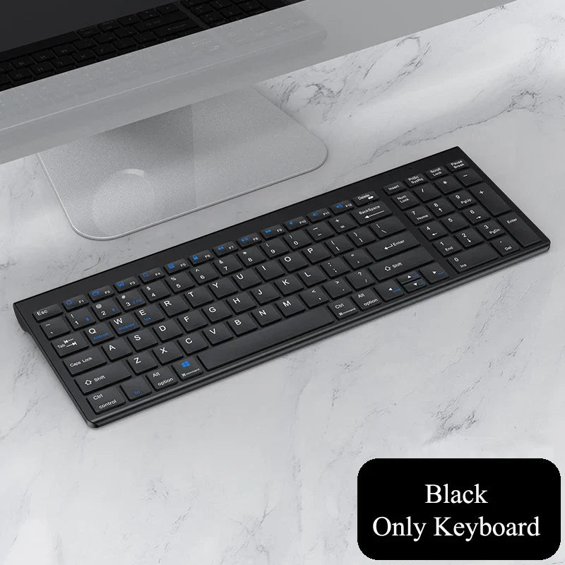 Wireless Bluetooth Keyboard Three-mode Silent Full-size Keyboard and