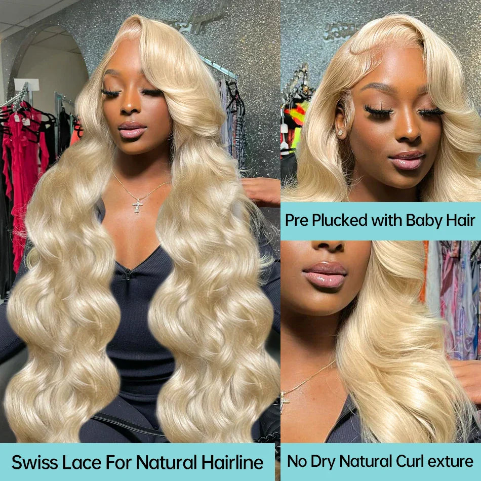 250% 613 Honey Blonde Body Wave 13x6 HD