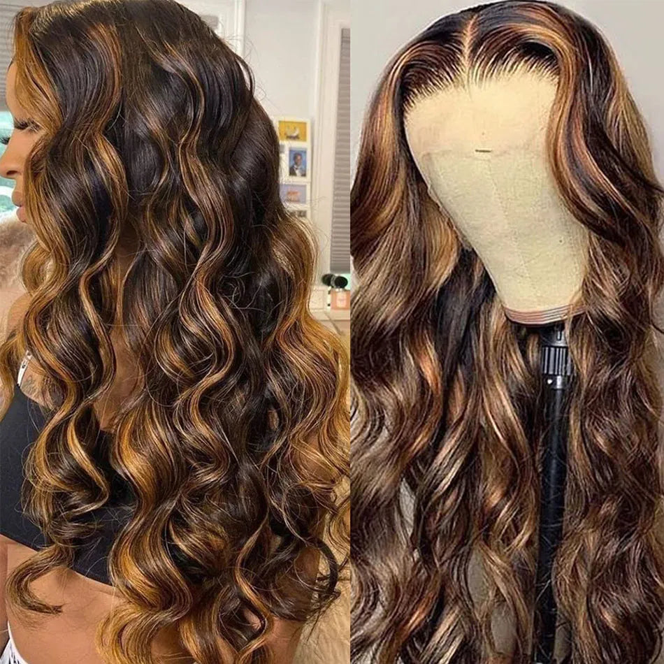 13x6 Highlight HD Lace Frontal Wigs For Women