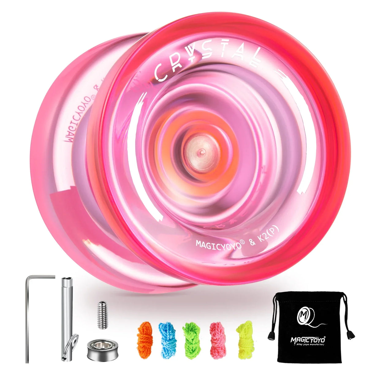 MAGICYOYO Responsive Crystal YoYo K2, Plastic Yo Yo